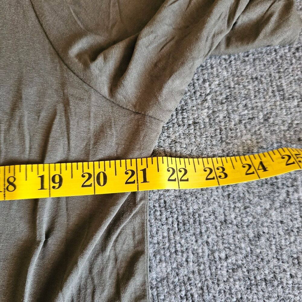 J Jill Wearever Top Shirt Womens XL Green Open Front 3/4 Sleeve Stretchy Casual - Picture 4 of 9